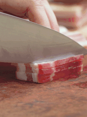 金字淡咸肉切絲。